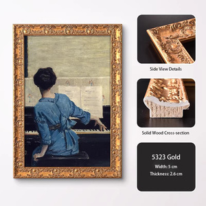 Retro Creative Solid Wood <strong>Picture</strong> <strong>Frames</strong> with Distinctive Patterns Rectangle Square Tabletop/Wall Mountable - Product Image 4