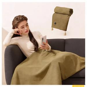 Manta Térmica USB PAIDES, Portátil, Inalámbrica, Tipo Poncho, Eléctrica, con Termostato Ajustable, para Hogar y Auto - Product Image 2