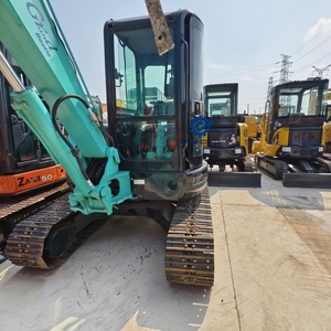 Mini-excavatrice sur chenilles Kobelco SK55SR d'<span class=keywords><strong>occasion</strong></span>, originale et efficace, une excavatrice Kobelco fiable - Product Image 5