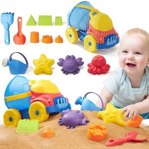 OEM Custom Beach Toy Set Outdoor Play Kids Portable Sand Tools Beach Toys Plastic Bucket Set