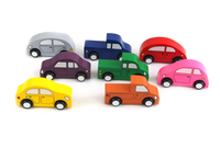 Jouet de voiture miniature en bambou et bois écologique pour enfants, avec son personnalisé, pour enfants
