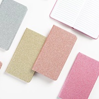 Benutzer definierte Glitter Cover Schulkinder Werbe heft und Stift box Briefpapier Geschenkset