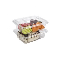 Aangepaste 6 Oz Vierkante Taartcontainer 85G Pla Plastic Clamshell Voedselverpakking Voor Desserts Blister Verwerkt