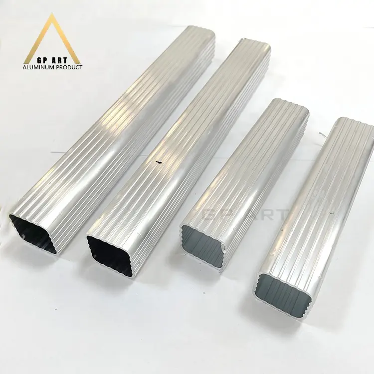 OEM 6061 6063 tubo vuoto quadrato in alluminio estruso cnc, tubi in alluminio