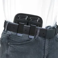 Étui double pour chargeur en nylon 9 mm, étui de transport dissimulé avec clip, étui pour chargeur CCW IWB, souple et confortable