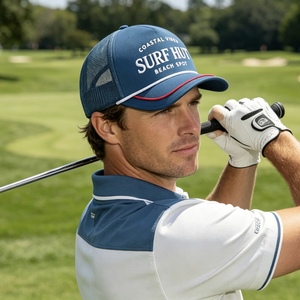 Custom 3D Embroidered Baseball Golf Trucker Dad <b>Hat</b> <b>Cap</b> 100% Polyester Common Fabric Adjustable Mesh Sports <b>Cap</b> for Outdoor Use - Product Image 5