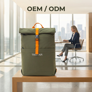 Roll Top <b>Laptop</b> <b>Backpack</b> Waterproof Casual Daypack Large Capacity Computer <b>Backpack</b> For Travel Work School Outdoor For Men <b>Women</b> - Product Image 1