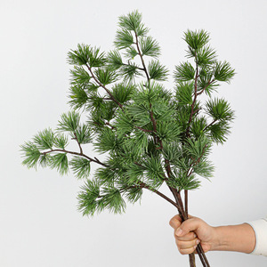 Agujeros de Pino <span class=keywords><strong>Artificiales</strong></span>, Ramas de Pino de Plástico, Decoración de Plantas Verdes para Hoteles, Salones de Té, Estudios y Paisajismo - Product Image 1