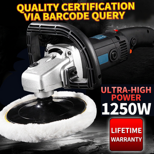 Pulidora Rotativa Eléctrica Profesional de 7 Pulgadas y 1200W para Detallado - Product Image 2