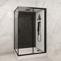Cabine de douche intelligente multifonctionnelle avec éclairage LED, cabine de douche intelligente avec fonction massage pour salon de beauté et salle de bain