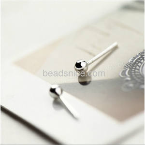 Beadsnice Pure Silver ear cartilage Post Stud 925 Sterling Silver Itty bitty Stud Pendientes - Product Image 4