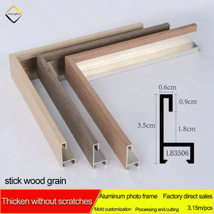 Cadres <span class=keywords><strong>Photo</strong></span> en bois de grande taille, décor de maison, cadre métallique, contours en aluminium, moulage - Product Image 2