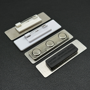 Placa de Identificación Personalizada de Acero Inoxidable, Resistente, con Grabado por Sublimación, Botón Magnético con Nombre para Empleados, para Uso Diario - Product Image 3