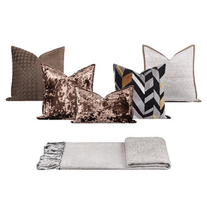 Cao cấp phong cách retro Linen bông đệm nước nóng nhà cửa sổ bay sofa thắt lưng gối cổ điển chân dung cho biệt thự phòng khách - Product Image 1