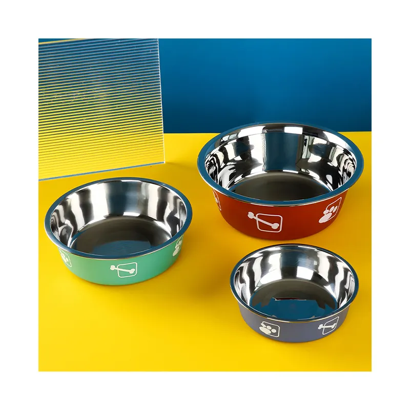 Hot Selling High Quality Multi Size Pet Water Bowl Stainless Steel Dog Bowl Dog Basin Eating Supplies