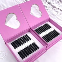 Bulu Mata Ekstensi Fadvan Luxury Private Label Cashmere Lash Trays Siberian Mink Individual Matte Black 0.03 Volume