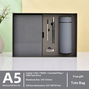 Nuevos Regalos Empresariales de Lujo Creativos, Cuaderno A5 de Cuero PU con Impresión UV, Bolígrafo, Taza de Vacío, Caja de Regalo - Product Image 5
