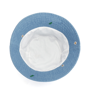 Recién llegado, moda lisa, protección solar de verano, bordado, no tejido, sombrero de cubo para niños, deportes, playa, pesca al aire libre - Product Image 6