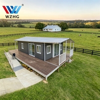 Maison conteneur extensible 3 chambres, préfabriquée pour les travailleurs agricoles et les projets agricoles ruraux isolés