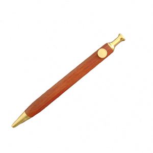 Wooden <b>Pen</b> Holder Metal Ballpoint <b>Pen</b> with logo Business Press Hexagonal Signature <b>Pen</b> with Custom logo for Corporate Gifts - Product Image 5