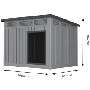 Fabricante al por mayor PP impermeable al aire libre de lujo Big Leaning Roof Casa de perro - Product Image 1