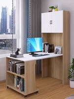 Maßgefertigter Platzsparender Schreibtisch Klappbarer Studier- und Laptop-Tisch Mit Bücherregalen und Stauraum