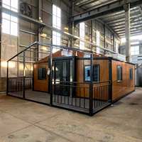 Maison préfabriquée modulaire de luxe extensible, pliable et mobile avec un design moderne et une garantie d'un an pour l'habitation