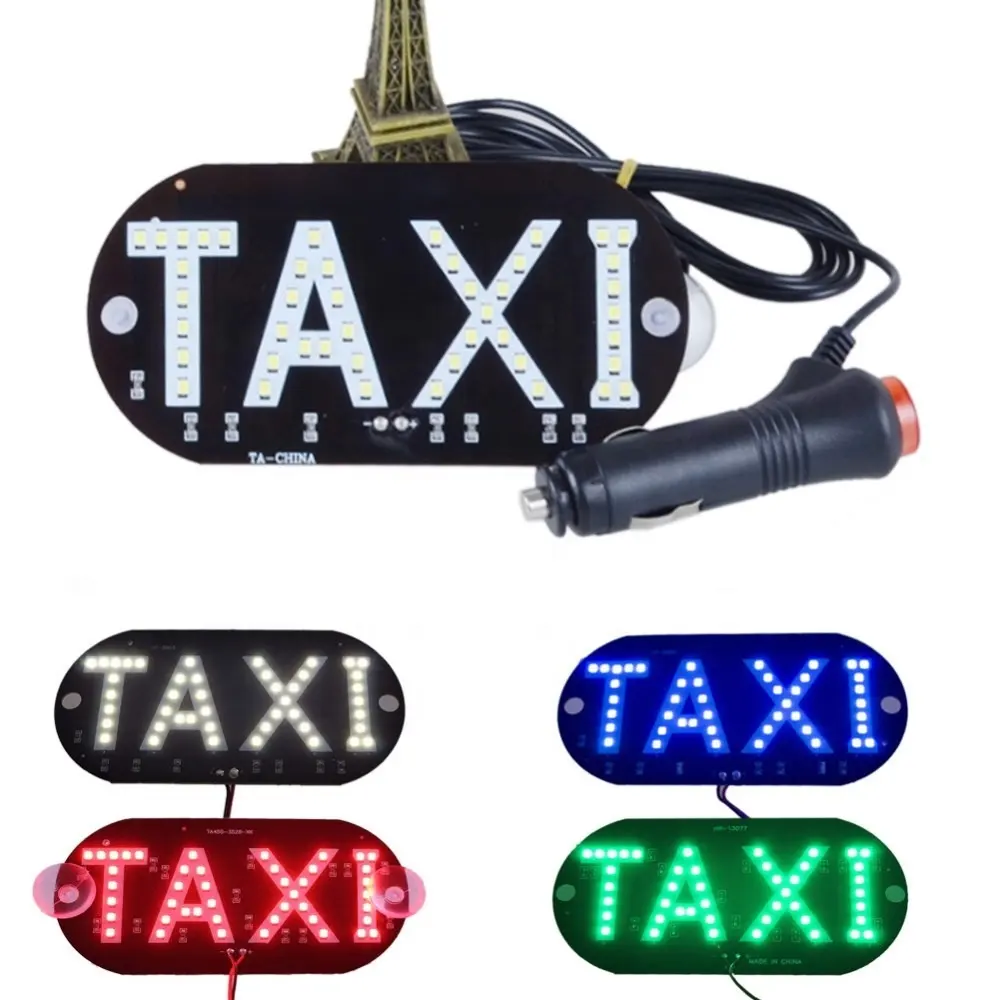 Segnale del pannello automatico sorgente luminosa di avvertimento blu verde Auto all'interno della luce dell'indicatore del parabrezza DC12V Led Taxi parabrezza Cab Beacon Light