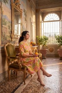 Robe d'été florale décontractée pour femme, style bohème imprimé, idéale pour les vacances et les événements, tenue tendance pour femme - Product Image 3