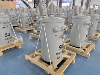Transformador toroidal cilíndrico monofásico Yawei IEC60076 estándar, inmerso en líquido, 10kV/13.8kV 120/240V 50kVA, 50/60Hz, para montaje en poste, ISO CE