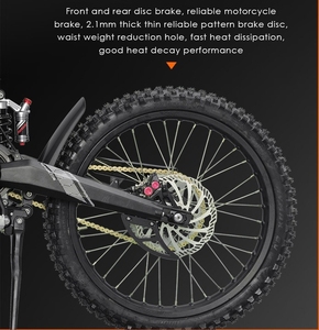 Moto tout-terrain électrique OEM à prix d'usine, 72V 35Ah, grande capacité, moteur puissant double usage, 85 km/h - Product Image 3