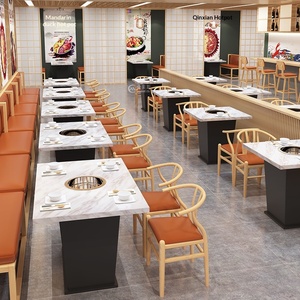 Tables, chaises, canapés et ensemble barbecue de style nordique pour restaurants occidentaux, hôtels et traiteurs sur mesure - Modèle JMS298 - Product Image 3