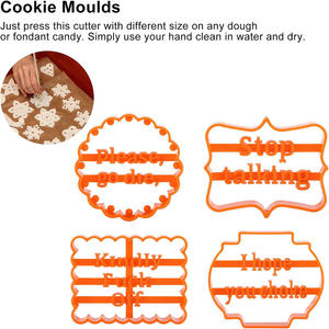 Forme <span class=keywords><strong>de</strong></span> emporte-pièces drôles avec des phrases amusantes et irrévérencieuses Moules à biscuits avec des <span class=keywords><strong>mots</strong></span> <span class=keywords><strong>de</strong></span> souhait pour la cuisson pour les fournitures <span class=keywords><strong>de</strong></span> bricolage <span class=keywords><strong>de</strong></span> cuisine - Product Image 4