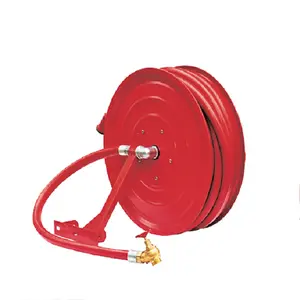 Automatic And Manual Fire Hose Reel With Cabinet Brass Valve And Nozzle Dn19/dn25 30meter