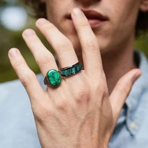 Anillos De Acero Inoxidable 8mm Green Stripe Design Stainless Steel <b>Ring</b> <b>Titanium</b> Wedding <b>Ring</b> 8mm Stainless Steel Style <b>Ring</b> - Product Image 2