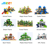 Équipement de terrain de jeux en plastique commercial MT-LY001, toboggan extérieur pour enfants