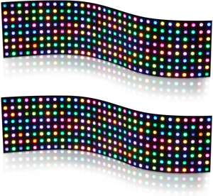 Dc5V WS2812B RGB LED Panneau <span class=keywords><strong>lumineux</strong></span> <span class=keywords><strong>flexible</strong></span> numérique adressable individuellement WS2812 8X8 16X16 8X32 Pixel Matrix Sheet Light - Product Image 3