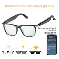 Gafas Inteligentes Premium con Traducción por IA, Resistentes al Agua, Carga Magnética, Llamadas de Video Inalámbricas de 10m, Música 1080P