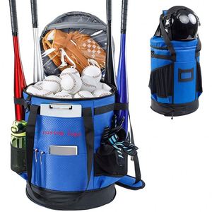Sacs de sport Oxford personnalisés avec logo BSCI pour bâtons de baseball, sacs fourre-tout de gym, sacs de softball, sacs seau de baseball imperméables - Product Image 1