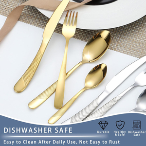 Prix d'usine, 24 pièces, ensemble de couverts en or de luxe, support magnétique, support de bloc, cuillère en acier inoxydable, cadeaux écologiques pour entreprises - Product Image 4