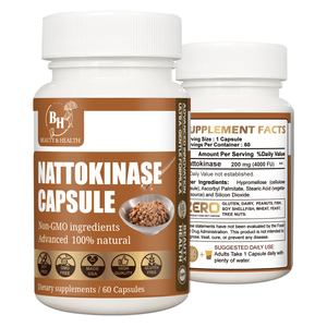 Cápsulas de gel blando de Nattokinase veganas sin OGM, ingredientes orgánicos, soporte para la salud del corazón, impulso diario de bienestar para estilos de vida activos - Product Image 1