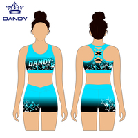 Nouveautés Cheer Practice Wear Soutien-gorge et short de cheerleading grande taille