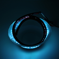 Tira de luz de flecha de coche, tiras adicionales decorativas de hueso de pescado, luz LED mágica Universal, tira de advertencia de freno Multicolor