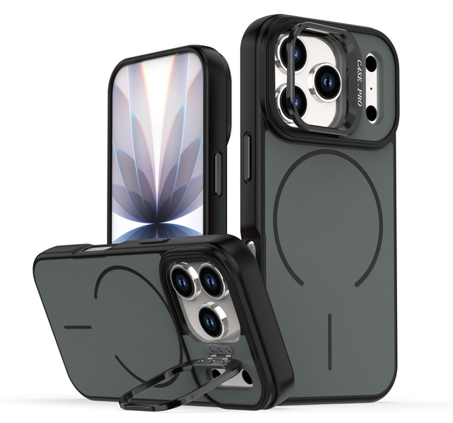 Wholesale Silicone PC Magnetic Back Cover Ultra Slim Kickstand Mobiles Cases for iPhone 17 Pro Drop Protection Accessories