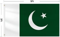 Drapeau extérieur en polyester 100% du Pakistan, 3x5 pieds, vente en gros, nouveauté