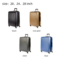 Valise à roulettes universelle en gros de 20, 24, 28 pouces avec serrure TSA, roues à 360 degrés, valise rigide en ABS