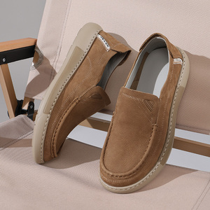 Chaussures pour hommes 2026 Nouvelle Collection Mocassins décontractés respirants en cuir pleine fleur véritable à enfiler pour le bureau, les affaires et le quotidien - Product Image 5