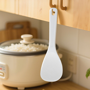 Cuchara para arroz, utensilio de cocina blanco resistente al calor, antiadherente, de calidad alimentaria - Product Image 2