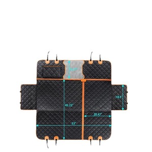 Nouvelle housse de siège de voiture amovible 3-en-1 pour chien, protection de siège arrière pour animaux de compagnie, imperméable, anti-salissure, antidérapante, tapis de siège de voiture - Product Image 2