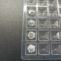 Moissanite en vrac de 1 carat, taille pentagramme, clarté VVS1, couleur D, avec jeu de couleurs, dureté 9,25 Mohs, pour la fabrication de bijoux DIY